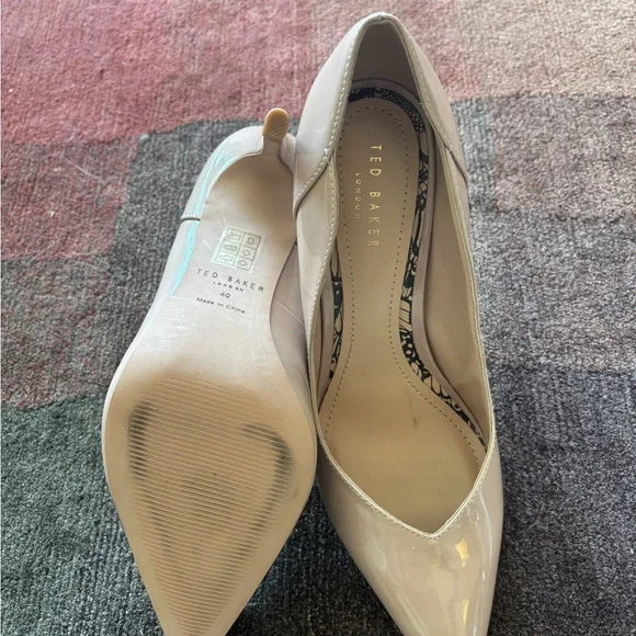 New - Ted Baker Nude Patent Heels - Ted Sz 40/US 9 - Picture 8 of 9
